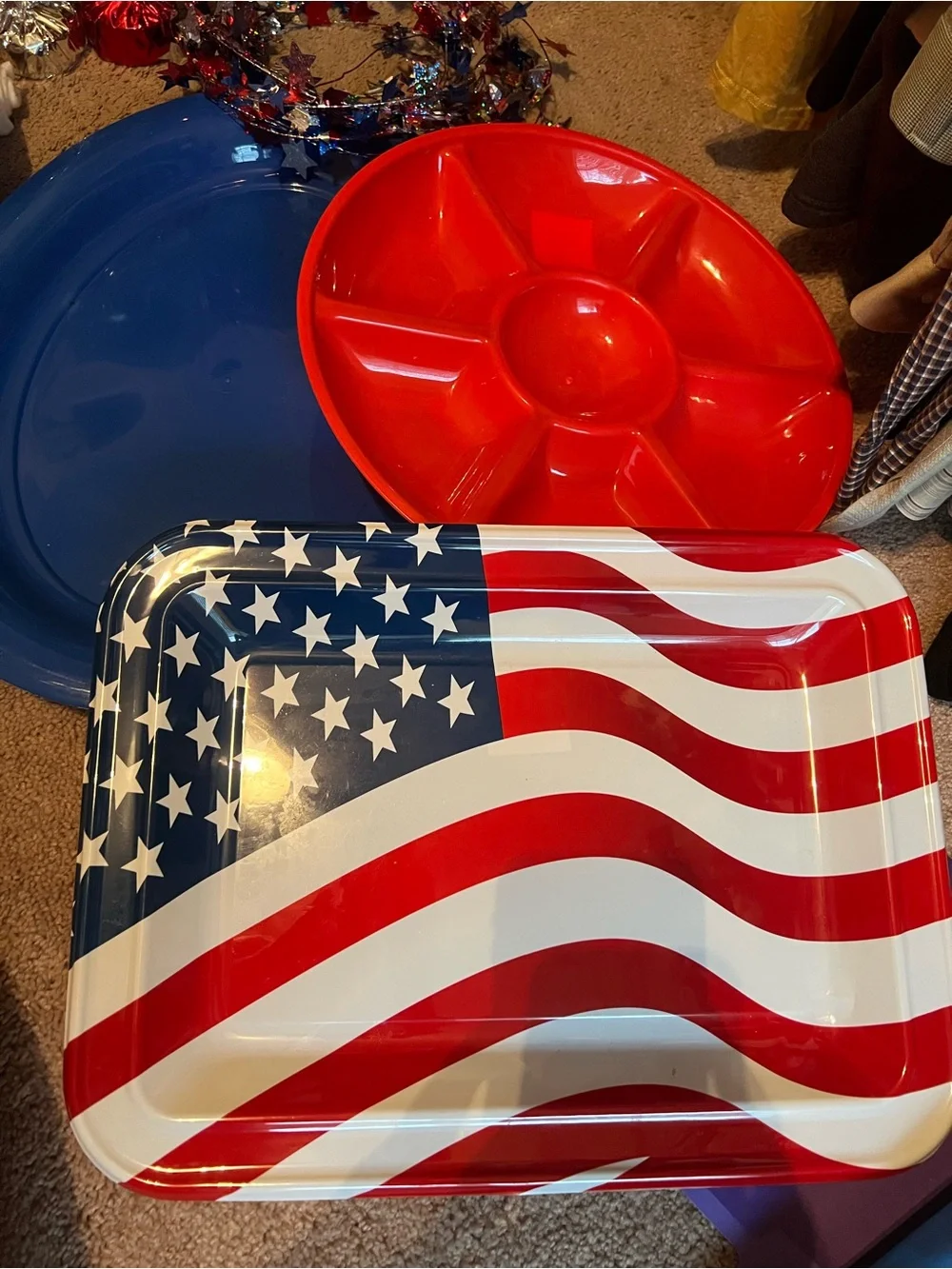 Memorial Day and July 4th decorations